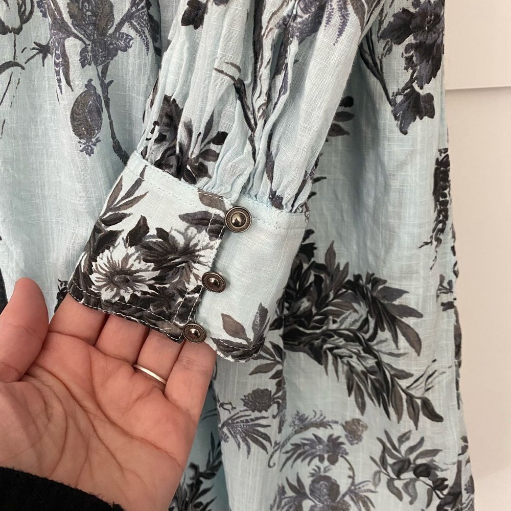 Anthropologie shirt dress. Floral ombre
